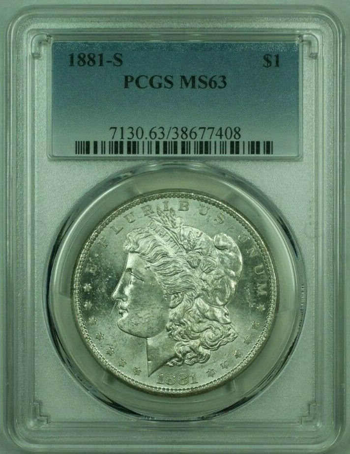 1881-S Morgan Silver Dollar S$1 PCGS MS-63 B (25) | eBay
