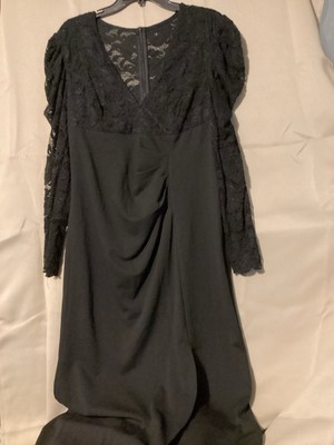 green emerald velvet dress Ever-Pretty Plus Size V Neck Formal Mother of The Bride Dress with Sleeves main image 1