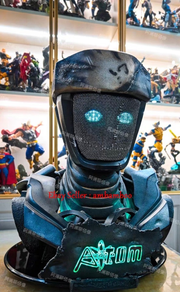 1/1 Real Steel Atom Figure Bust Statue Model Collection Rare Toys Gift ...