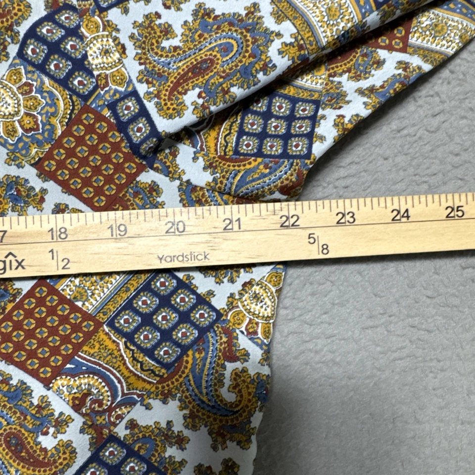 Vintage 70s Levi’s Panatela Shirt Mens Large Patchwork Paisley Long Sleeve Disco - Image 3 of 4