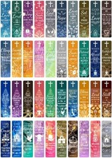 200 Pcs 40 Style Bible Verse Bookmarks Inspirational Scripture Christian Book Ma