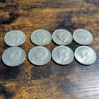 *LOT OF 8* CIRCULATED CONDITION~1966-68 ~40% SILVER KENNEDY HALF DOLLARS