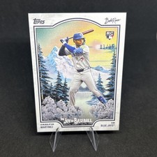 2025 Topps x Bob Ross Joy of Baseball Orelvis Martinez Rookie Titanium White /35