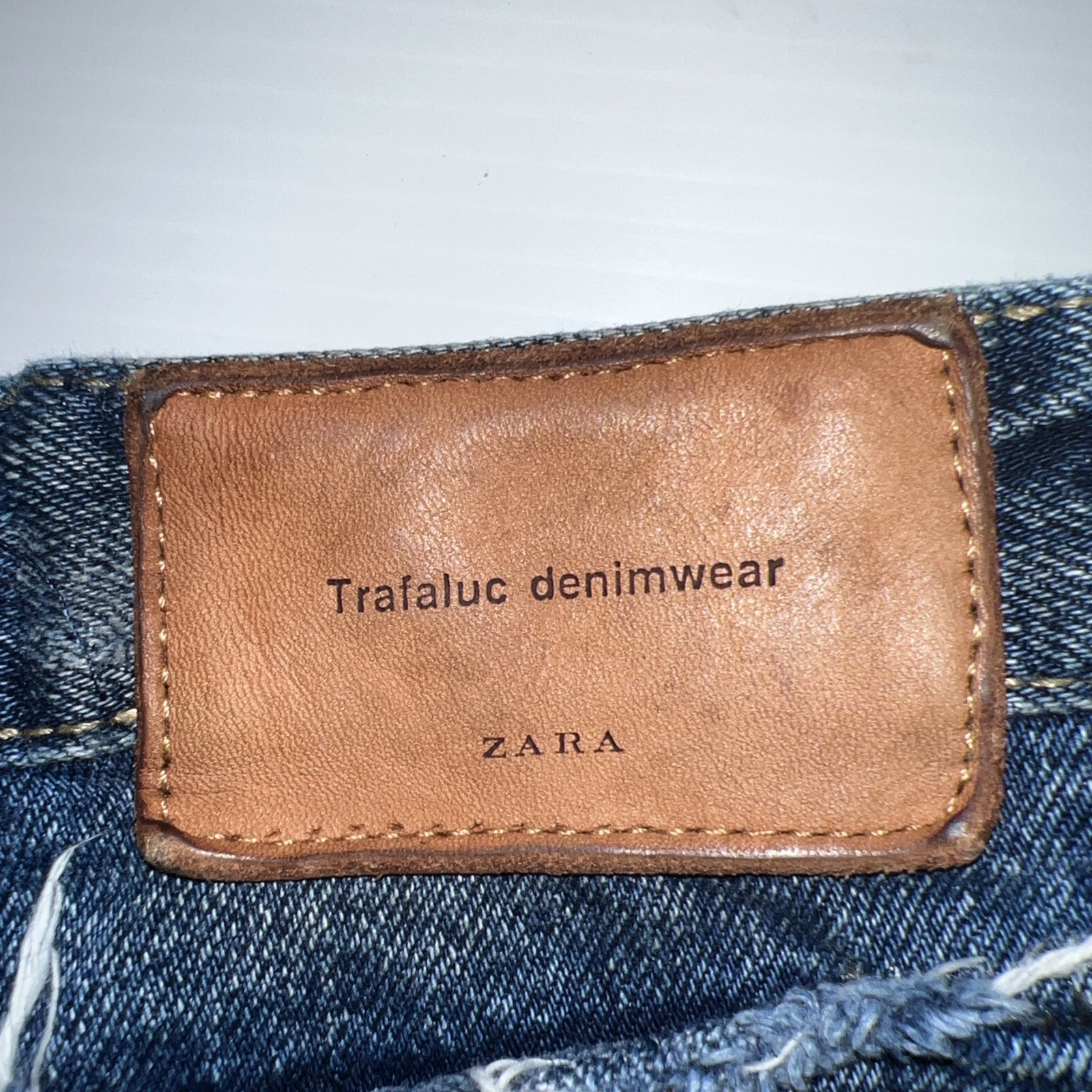 Zara Trafaluc Denim Shorts Women's 26x2 Distressed thumbnail 6