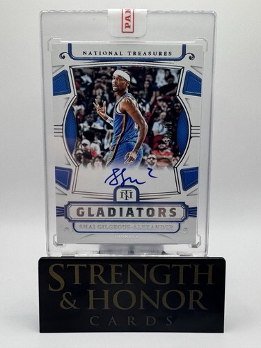 2024-25 National Treasures Shai Gilgeous-Alexander Gladiators Auto /25 #GS-SGA