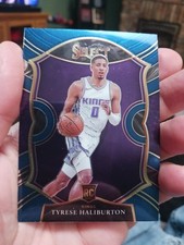 Tyrese Halliburton RC 2020-21 Panini Select Concourse Blue Base Rookie #72 Kings