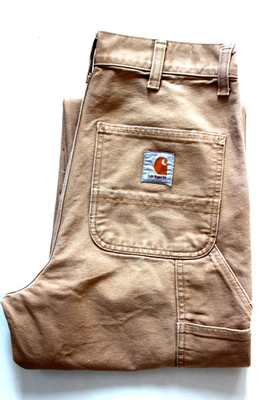 Carhartt Single Knee Herren Hose W27 L32 Beige Canvas Duck Cotton LEVK106