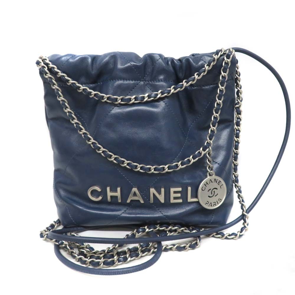Chanel Chain Shoulder Mini 22 AS3980 Leather Shoulder Bag 2022 Women's #KNB084