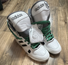 adidas Forum Mid G19575 White/Green/Gray Leat...