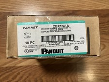Panduit CBX1IW-A -Port Mini-Com Surface Mount Box, NEW IN BOX OF TEN
