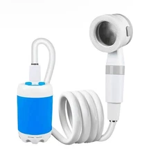 Portable Camping Shower Outdoor Camp Shower Pump,Upgrade Rechargeable Electric..