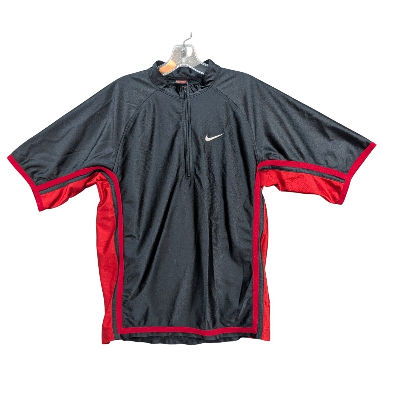 Vintage Nike Team Basketball Jersey Shirt Youth 1/4 Zip Swoosh Warm Up Size L
