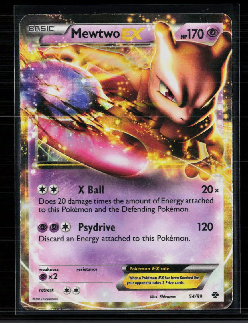 Pokemon 2012 Next Destinies Mewtwo EX #54/99