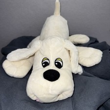 2023 Hasbro Pound Puppies 16" Cream Plush Dog w/ Red Collar Stuffed Animal Toy