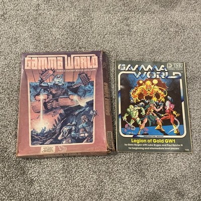 Gamma World RPG 1983 Boxed TSR w/ Map and Book Prod. by Dungeons and Dragons
