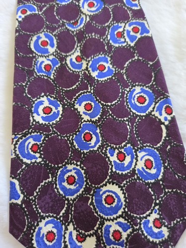 Vintage 80s 90s Format Men's Ties Retro Geometric Bold Color 100% Silk Japan - Picture 17 of 21