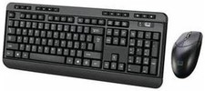 Adesso TAA Compliant Antimicrobial Wireless Desktop Keyboard And Mouse