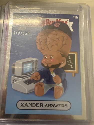 2022 Topps Garbage Pail Kids GPK Xander Bogaerts Xander Answers 15b Silver /150