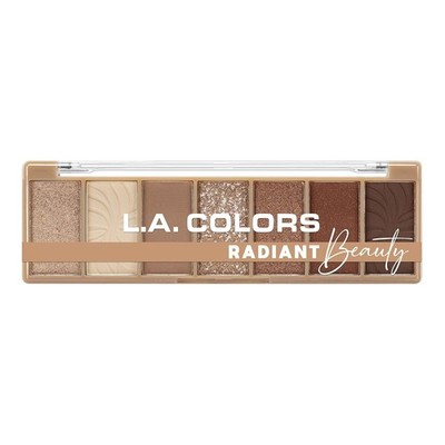 L.A. COLORS Alluring Beauty 7 Color Eyeshadow Palette, Radiant