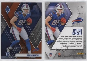 2023 Panini Phoenix Rookies Orange /99 Dalton Kincaid #114 Rookie RC