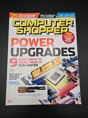 Computer Shopper Magazine August 2006 Issue 317 Power Upgrades PC Tech