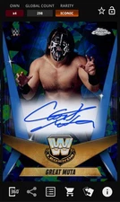 Great Muta - Legend Signature Iconic - Topps Slam WWE Chrome Sapphire 25