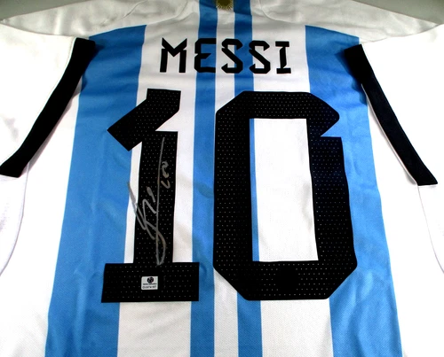 Lionel Messi / Autographed FC Argentina Adidas Aeroready Soccer Jersey / COA