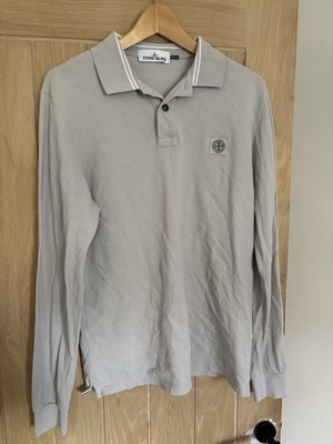 Genuine Stone Island Long Sleeve Polo Shirt UK