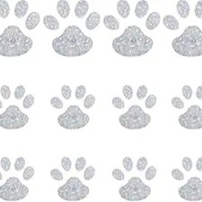 12 Sets Crystal Paw Stickers Rhinestone Paw Decals Bling Paw Print Sticker Decor