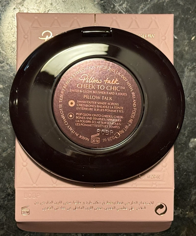 Charlotte Tilbury- Pillow Talk - Cheek To Chic Swish & Glow Blusher- NEW in Box - Image 2 of 3