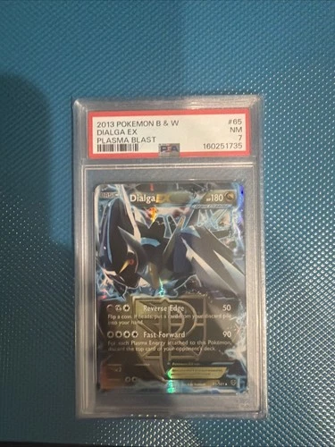 2013 Pokemon Black & White Plasma Blast Dialga Holo #65/101 Psa7 New Cert.