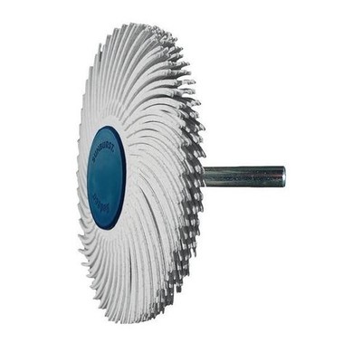 Tyrolit Radialbürstenscheibe Sunburst D.76mm K.120 Weiß 10000min-¹ 34570085