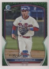 2023 Bowman Chrome Prospects Green Grass Refractor 41/99 William Bergolla rp9