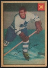 1954-55 PARKHURST TORONTO MAPLE LEAFS TOD SLOAN #30 GRADE P-F-GOOD-EXCELLENT