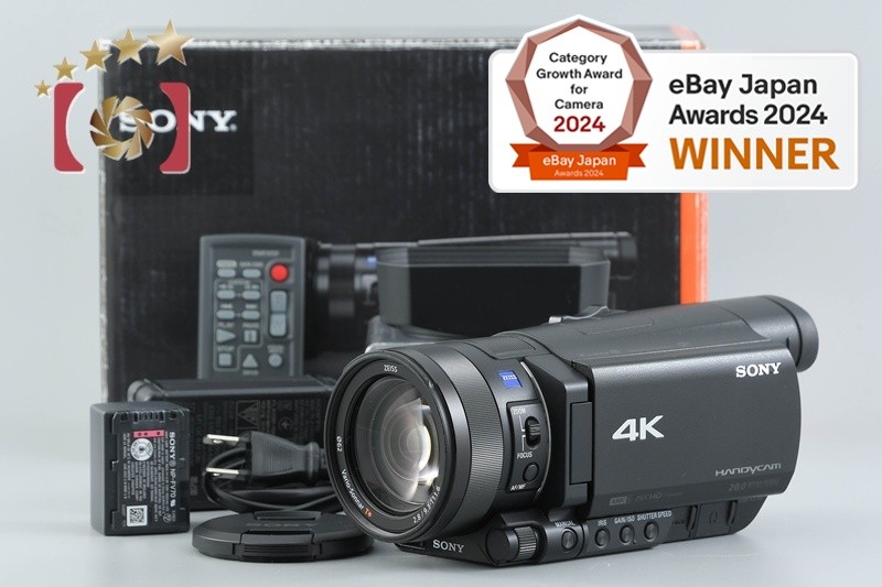 SONY HANDYCAM FDR-AX100 4K Handycam w/ Box [Japanese Languag