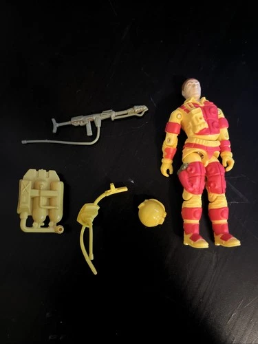 Vintage 1984 GI Joe ARAH Blowtorch Flamethrower Action Figure, 100% Complete