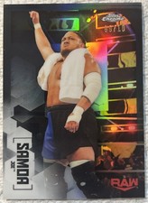 Samoa Joe IV Black Refractor /10 Topps WWE 2020 Chrome 
