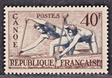 TIMBRE 1953 FRANCE JEUX OLYMPIQUES N° 963-N**. TB-COTE: 14 EUROS-VSCAN R/V
