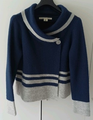 MAX Studio Gr XL Strickjacke Weste blau grau top Zustand weiches Material