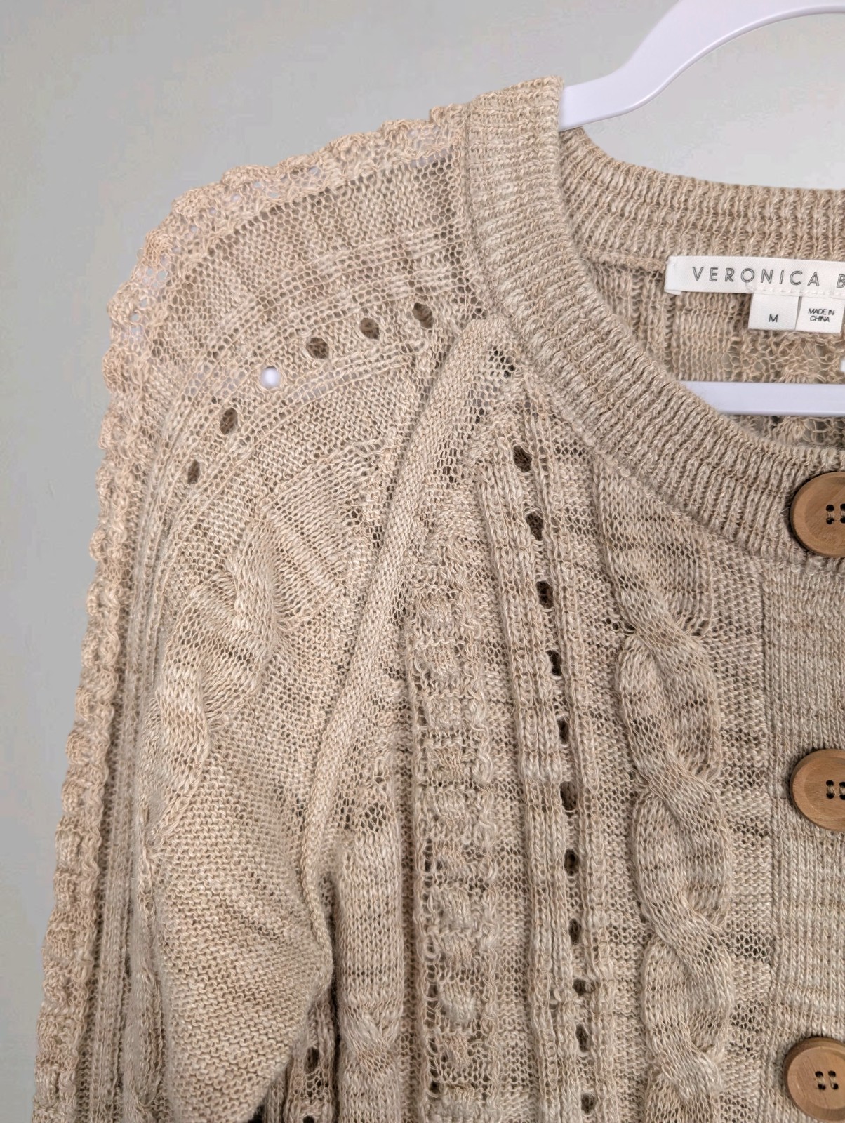 Veronica Beard Ayeka Cable Knit Button Cardigan S… - image 6