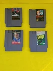 Vtg. Nintendo NES Game Lot of 4 Mario, Galaga, Knock Out, and Super Bowl Read