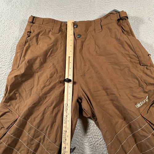 Billabong Phobia Pantaloni Sci Uomo Large (32x30) Marrone Vita Regolabile Snowboard - Foto 13 di 17