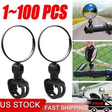 Bike Mirror Rotaty Round MTB Road Handlebar Bicycle Rear View Glass Cycling LOT