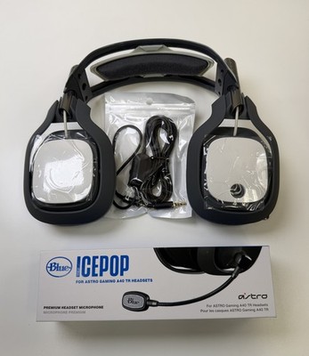 Astro A40 TR Gen 2 Gaming Headset  PC Gray White - Upgraded Blue Microphone