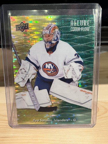 2023-24 Allure Color Flow Ilya Sorokin Yellow Green Spectrum #’d /99 | eBay