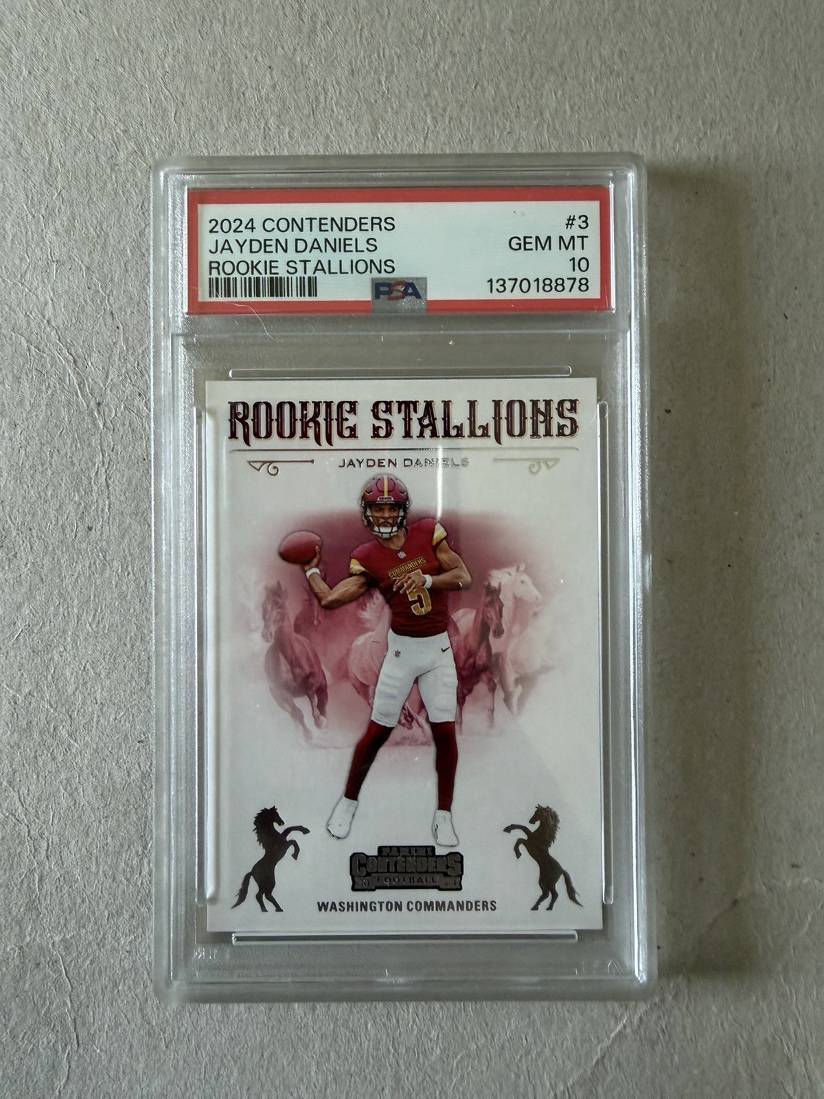 Jayden Daniels Panini Contenders Rookie Stallions #3 Base