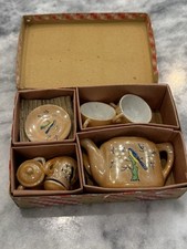 Vintage Lusterware Porcelain Child  s Tea Set In Orginal Box Made In Japan