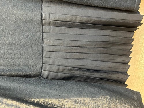 East Navy Linen Cotton Pleat Back Edge to Edge Cardigan Size XS Preloved - Picture 2 of 6