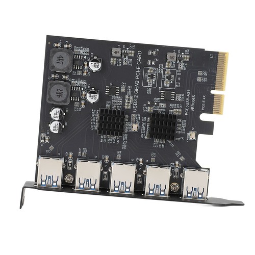 USB 3.2 Gen 2 Expansion Card 5 Ports 10Gbps Type A PCIe 4X Adapter Card For W FY - Afbeelding 15 van 22