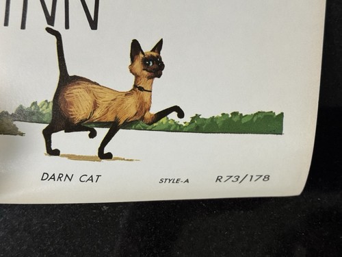 Póster de la película Disney R73 vintage - That Darn Cat - Una hoja - Imagen 5 de 8